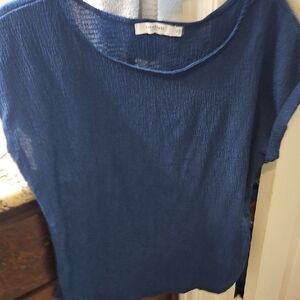Anthropologie Size Xl. Nwot  Navy Textured Top